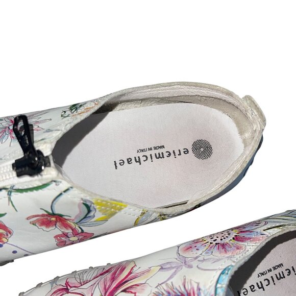 Eric Michaels Marlo Womens Slip-on Size 38 Multicolor Floral Printed Leather - Picture 7 of 9